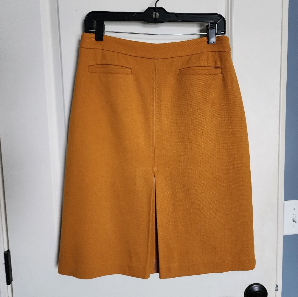 Ann Taylor Loft Mustard Yellow Skirt